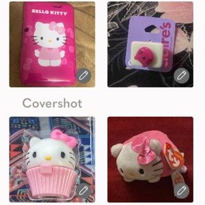 Kitty Android 7”case+💕ring 7(vid)+TY mini HK+lip🎂 💋balm